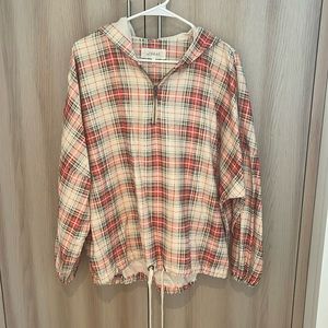 The Great 3/4 zip flannel size 3